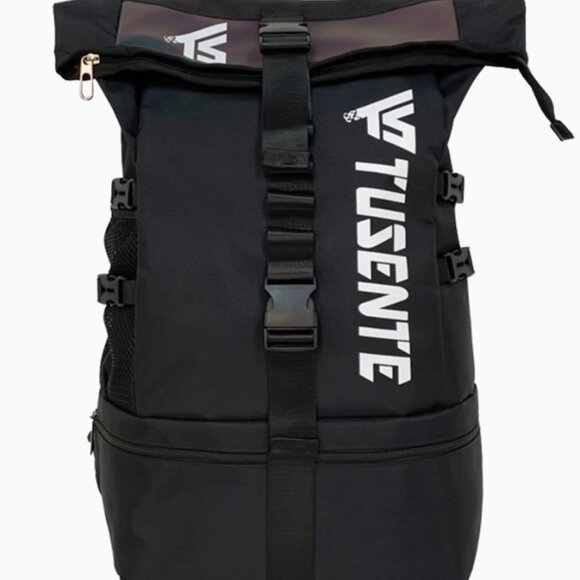 NEW! Large Storage Stylish Roll Top Backpack Gym Bag Travel Bag for Men or Women - Picture 3 of 11